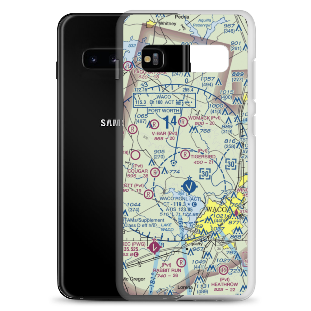 Tigerbird Field (2TS3) VFR Sectional Samsung Case Samsung Galaxy S10+ model shown