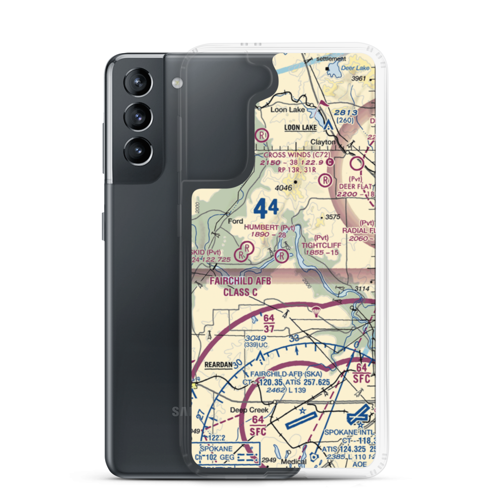 Tightcliff Airport (16WA) VFR Sectional Samsung Case Samsung Galaxy S21 model shown