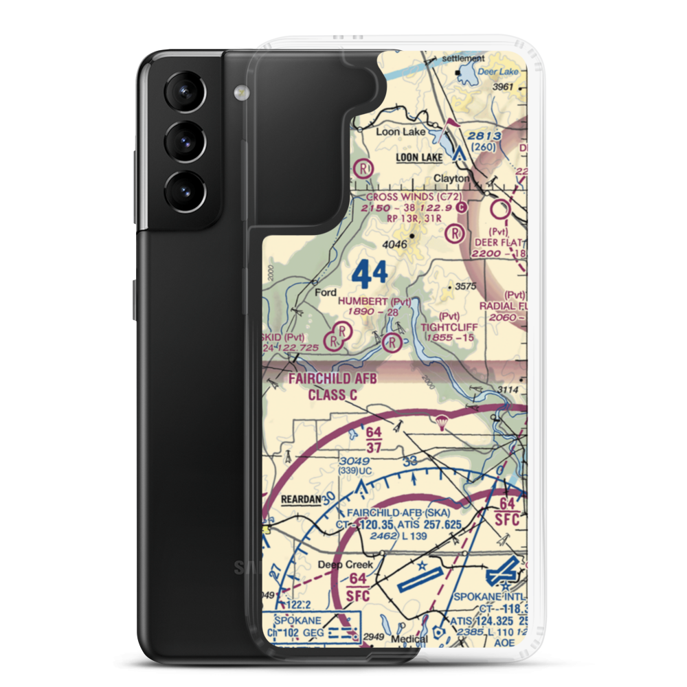 Tightcliff Airport (16WA) VFR Sectional Samsung Case Samsung Galaxy S21 Plus model shown