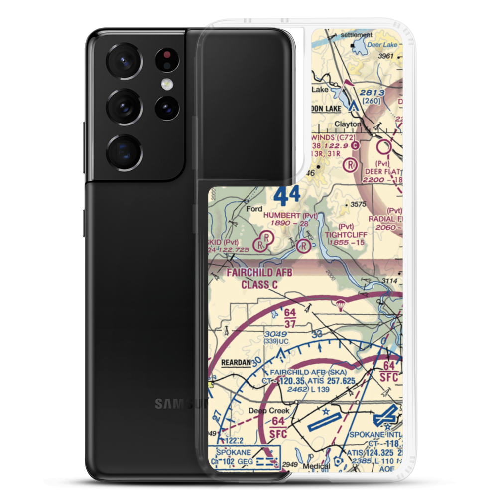 Tightcliff Airport (16WA) VFR Sectional Samsung Case Samsung Galaxy S21 Ultra model shown
