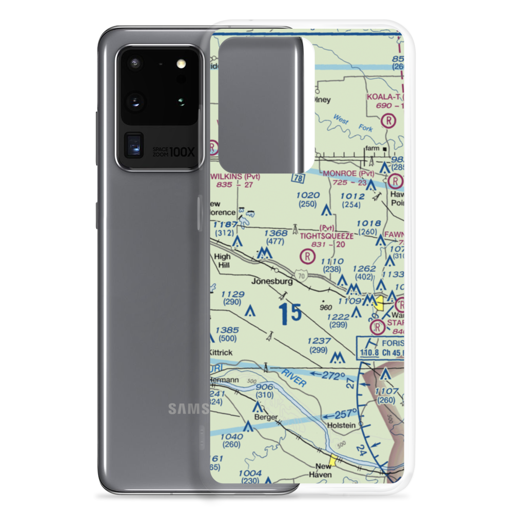 Tightsqueeze Field (55MO) VFR Sectional Samsung Case Samsung Galaxy S20 Ultra model shown