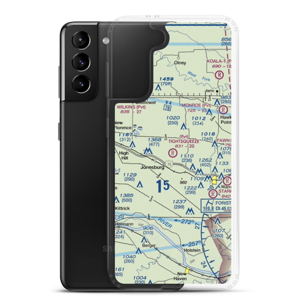 Tightsqueeze Field (55MO) VFR Sectional Samsung Case Samsung Galaxy S21 Plus model shown