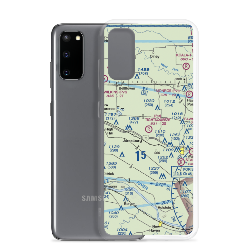 Tightsqueeze Field (55MO) VFR Sectional Samsung Case Samsung Galaxy S20 model shown