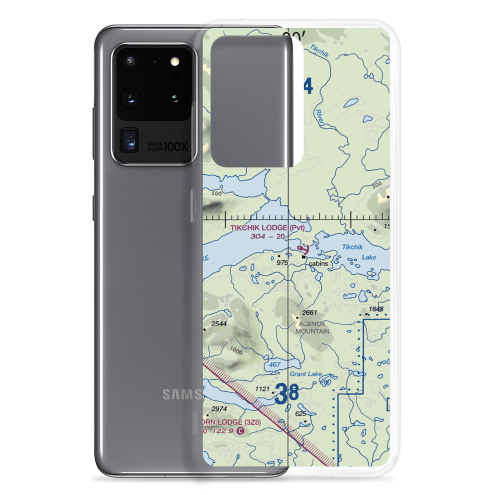 Tikchik Lodge Seaplane Base (AK56) VFR Sectional Samsung Case Samsung Galaxy S20 Ultra model shown