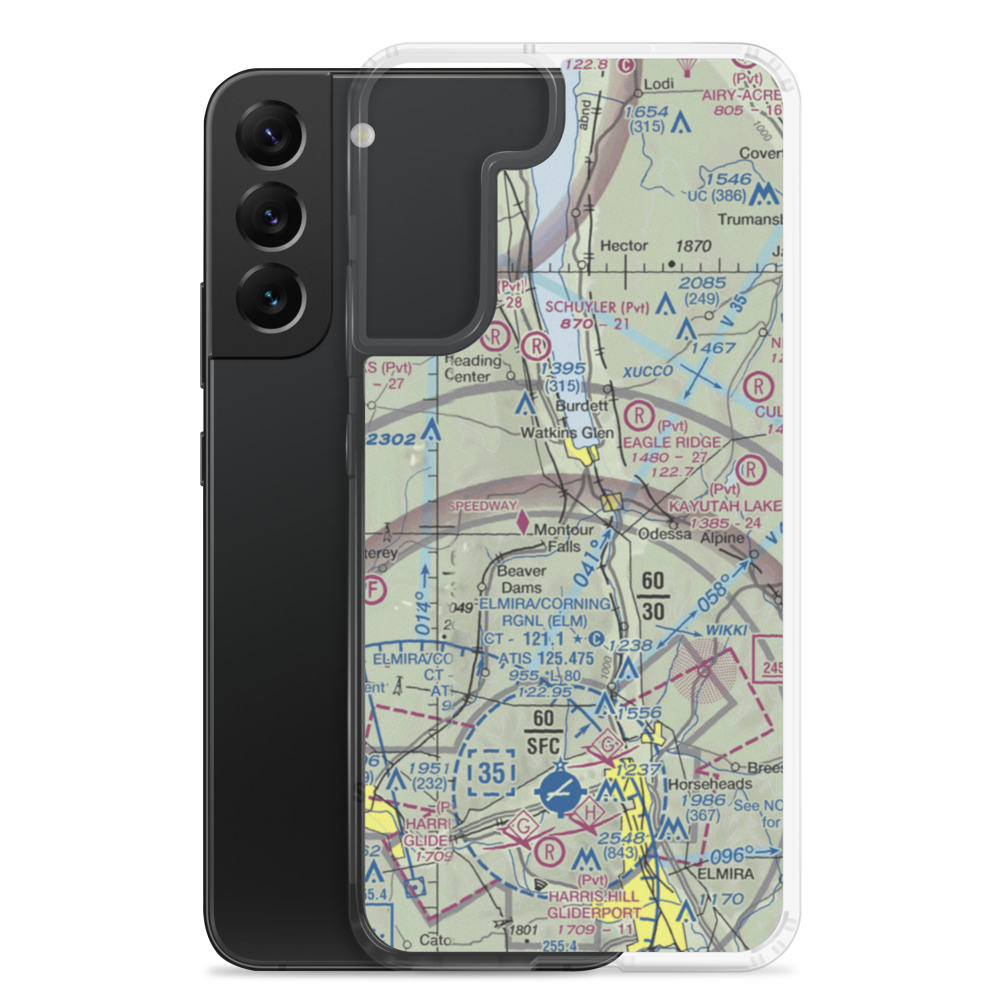 Tilden Airport (NK24) VFR Sectional Samsung Case Samsung Galaxy S22 Plus model shown