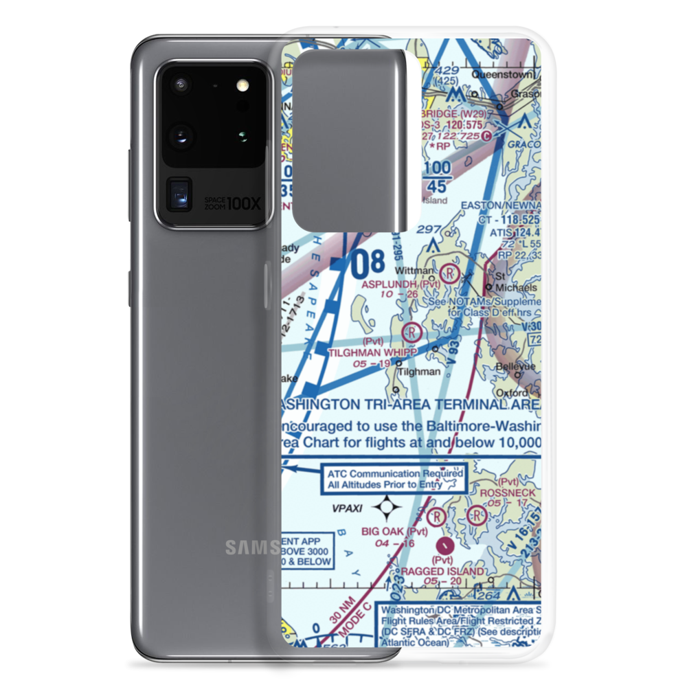 Tilghman Whipp Airport (7MD9) VFR Sectional Samsung Case Samsung Galaxy S20 Ultra model shown