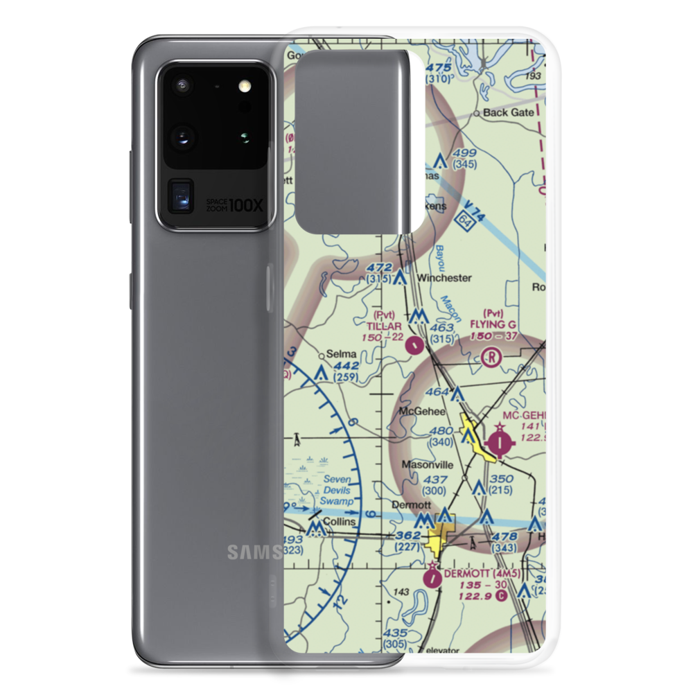 Tillar Airport (5AR1) VFR Sectional Samsung Case Samsung Galaxy S20 Ultra model shown
