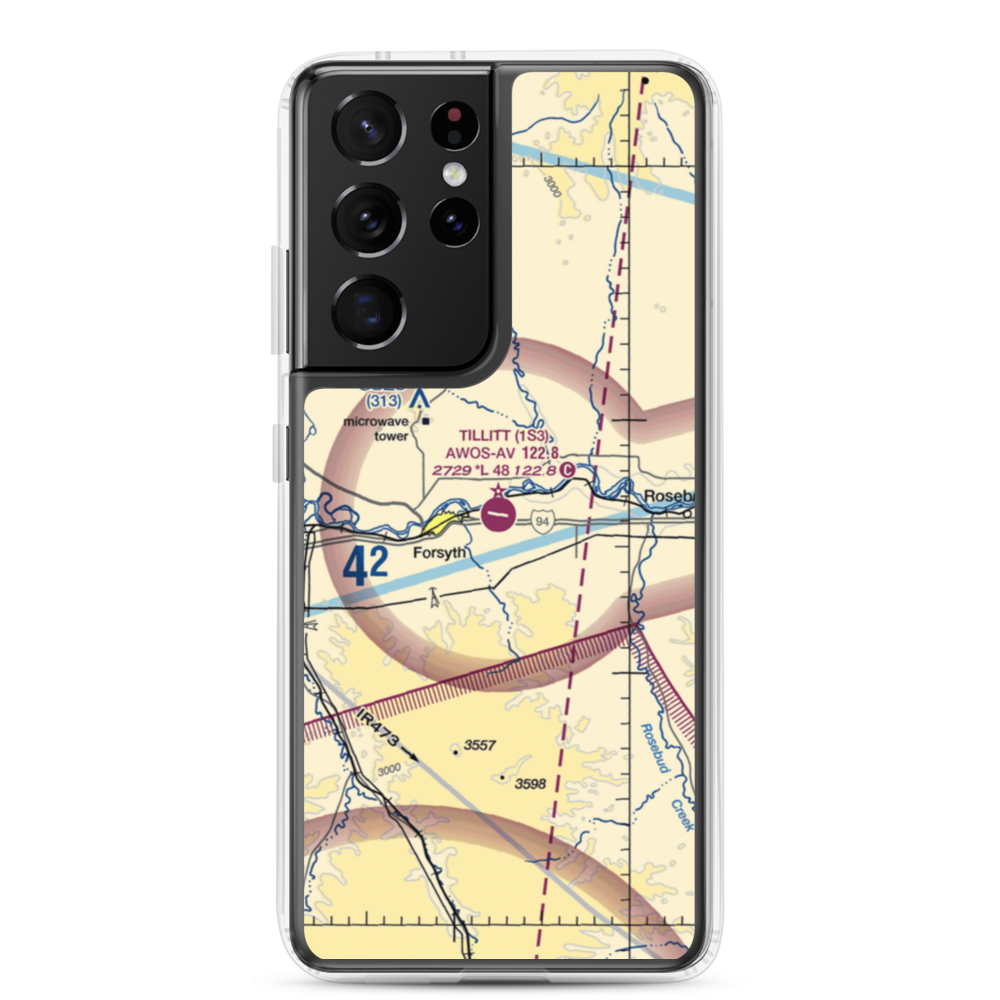 Tillitt Field (1S3) VFR Sectional Samsung Case Samsung Galaxy S21 Ultra model shown