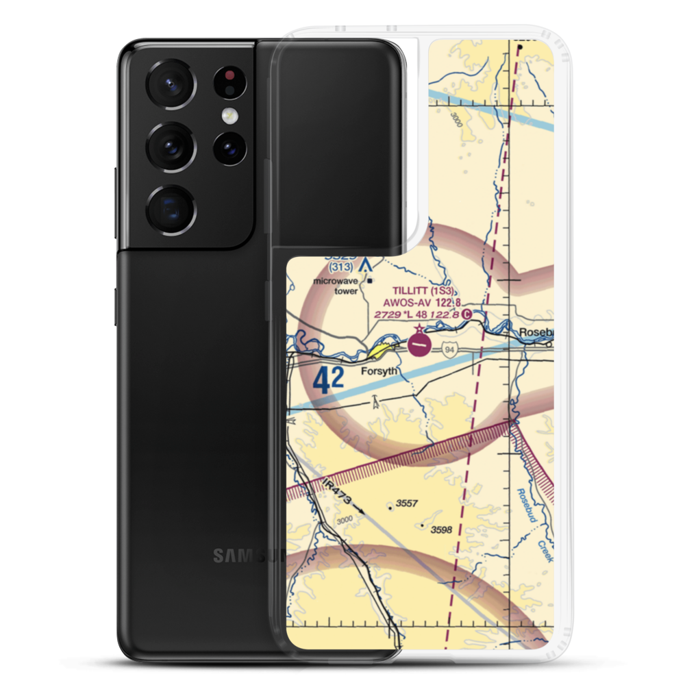 Tillitt Field (1S3) VFR Sectional Samsung Case Samsung Galaxy S21 Ultra model shown