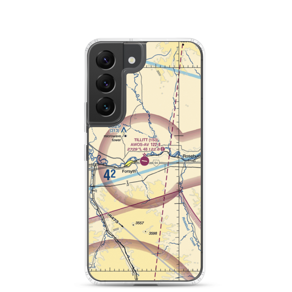 Tillitt Field (1S3) VFR Sectional Samsung Case Samsung Galaxy S22 model shown