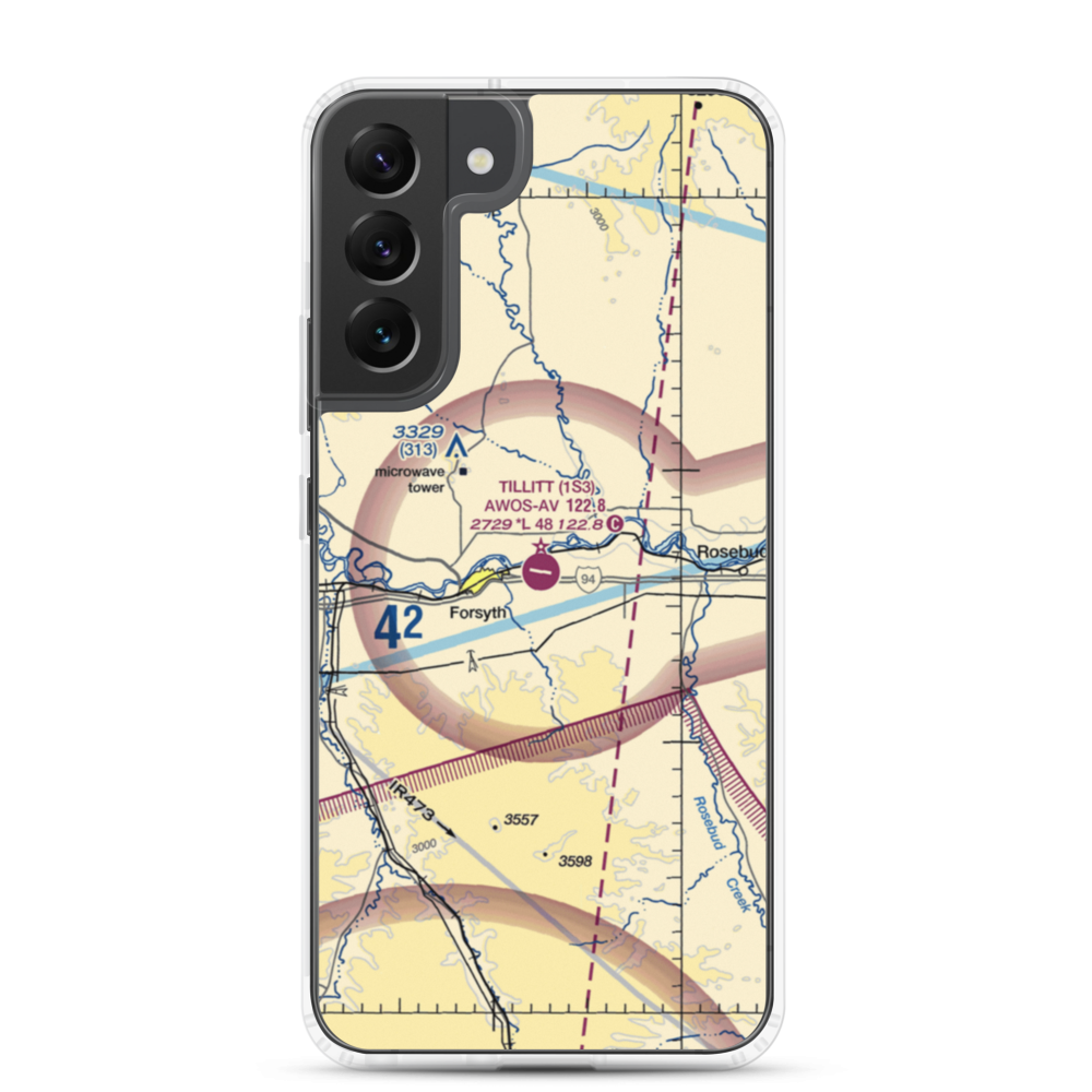 Tillitt Field (1S3) VFR Sectional Samsung Case Samsung Galaxy S22 Plus model shown