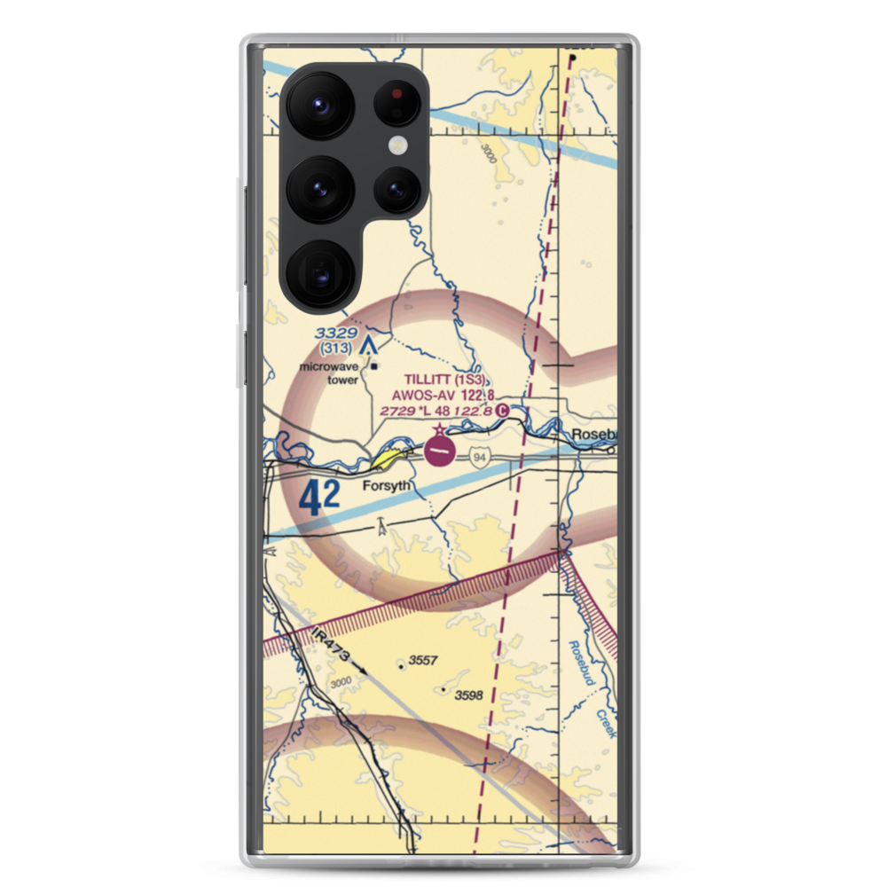 Tillitt Field (1S3) VFR Sectional Samsung Case Samsung Galaxy S22 Ultra model shown