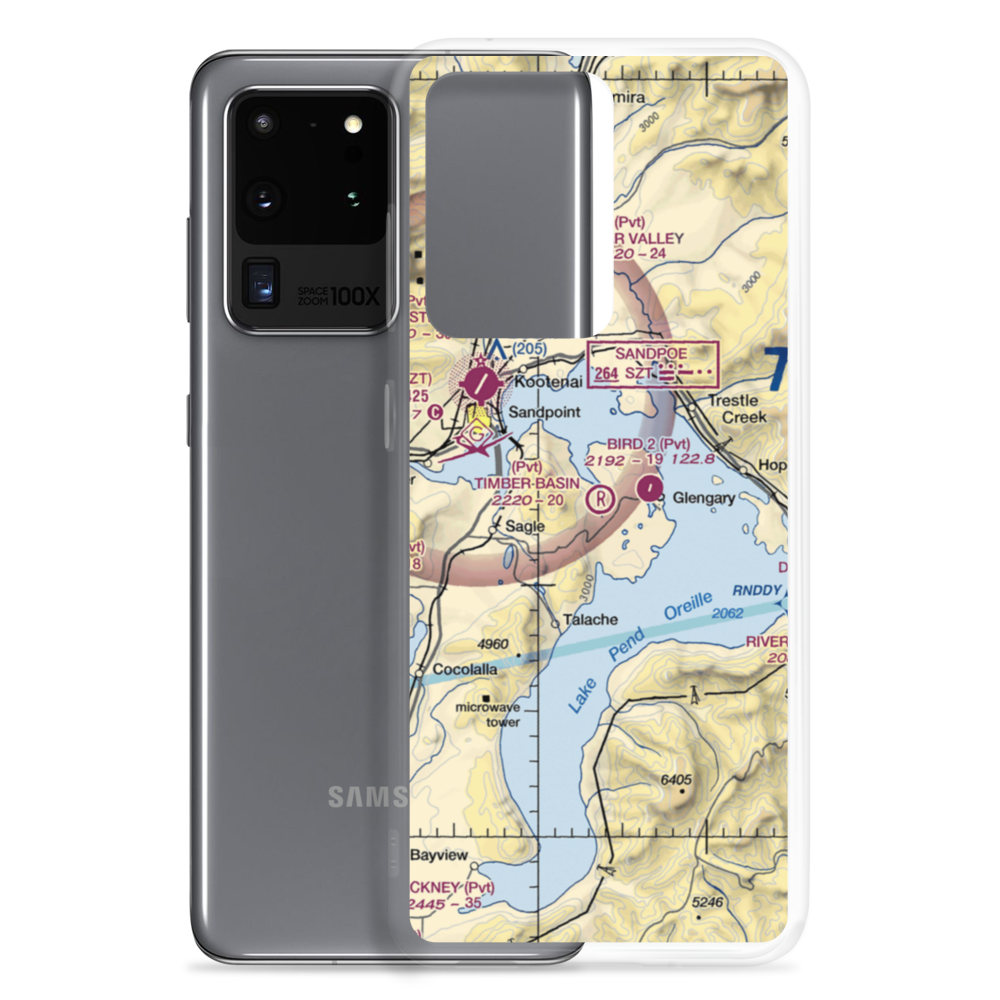 Timber Basin Airpark Inc Airport (ID24) VFR Sectional Samsung Case Samsung Galaxy S20 Ultra model shown