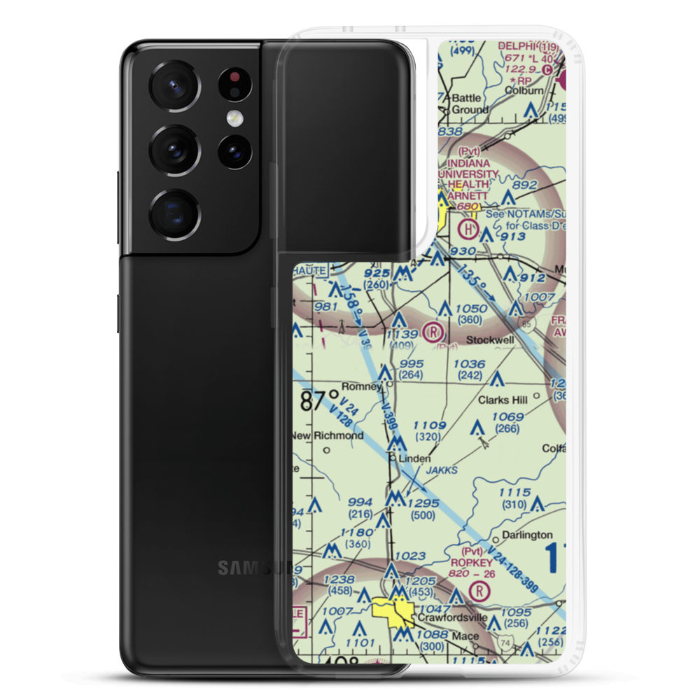 Timber House Airport (31IN) VFR Sectional Samsung Case Samsung Galaxy S21 Ultra model shown
