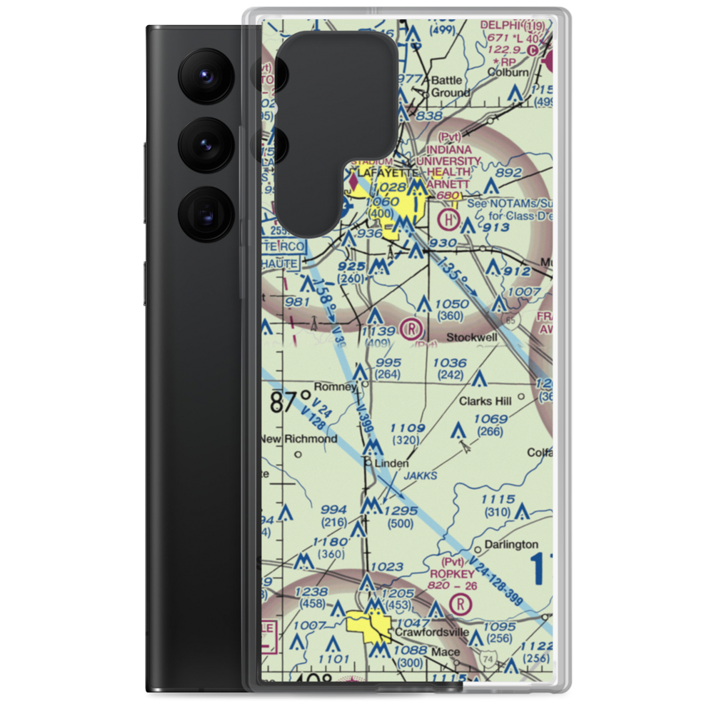 Timber House Airport (31IN) VFR Sectional Samsung Case Samsung Galaxy S22 Ultra model shown