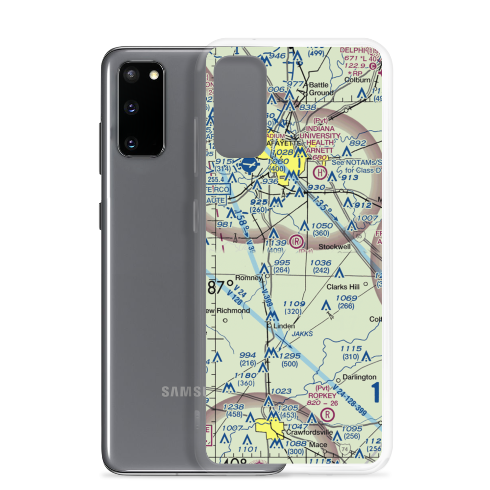Timber House Airport (31IN) VFR Sectional Samsung Case Samsung Galaxy S20 model shown