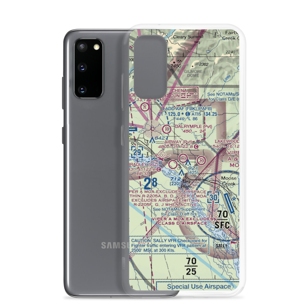 Timber Trails Airport (AA76) VFR Sectional Samsung Case Samsung Galaxy S20 model shown