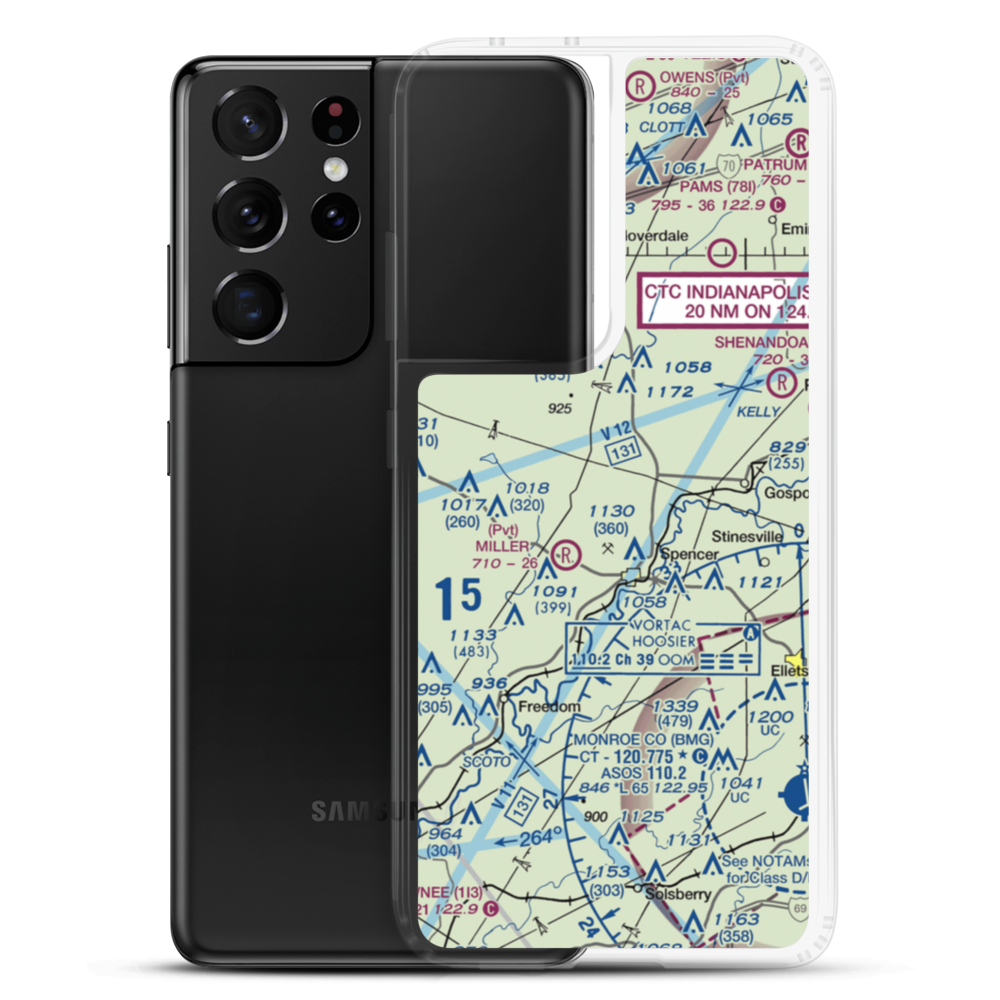 Timber Trails Airport (II25) VFR Sectional Samsung Case Samsung Galaxy S21 Ultra model shown