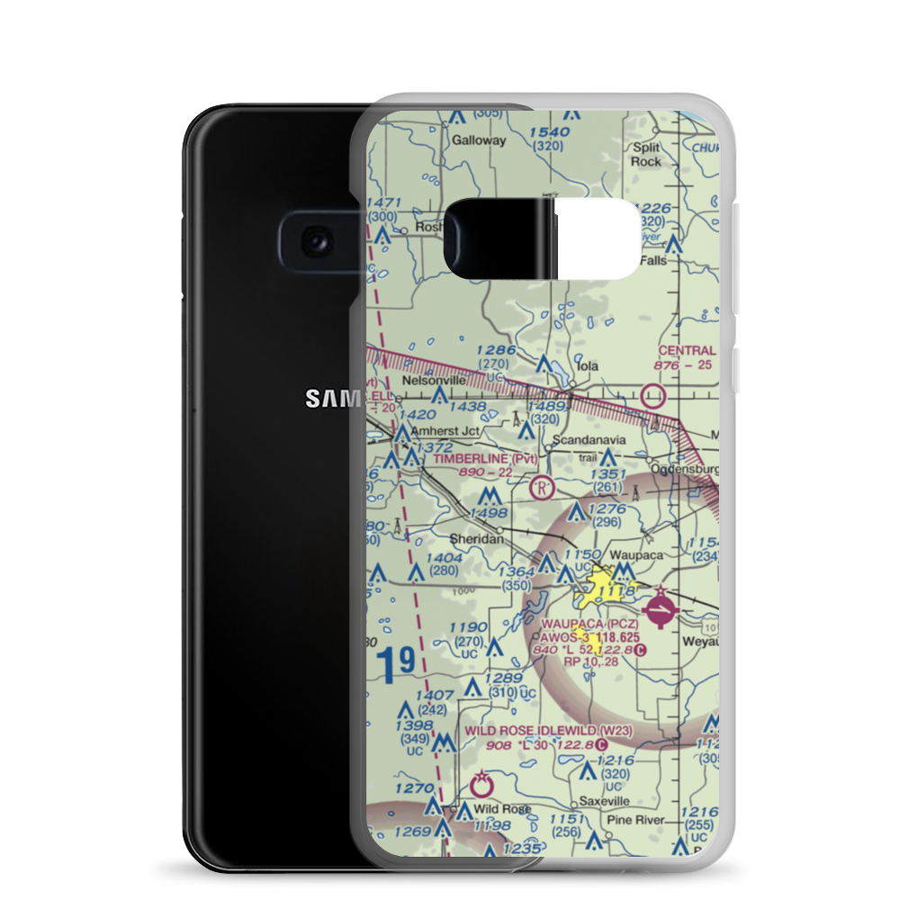 Timberline Airport (WI47) VFR Sectional Samsung Case Samsung Galaxy S10e model shown