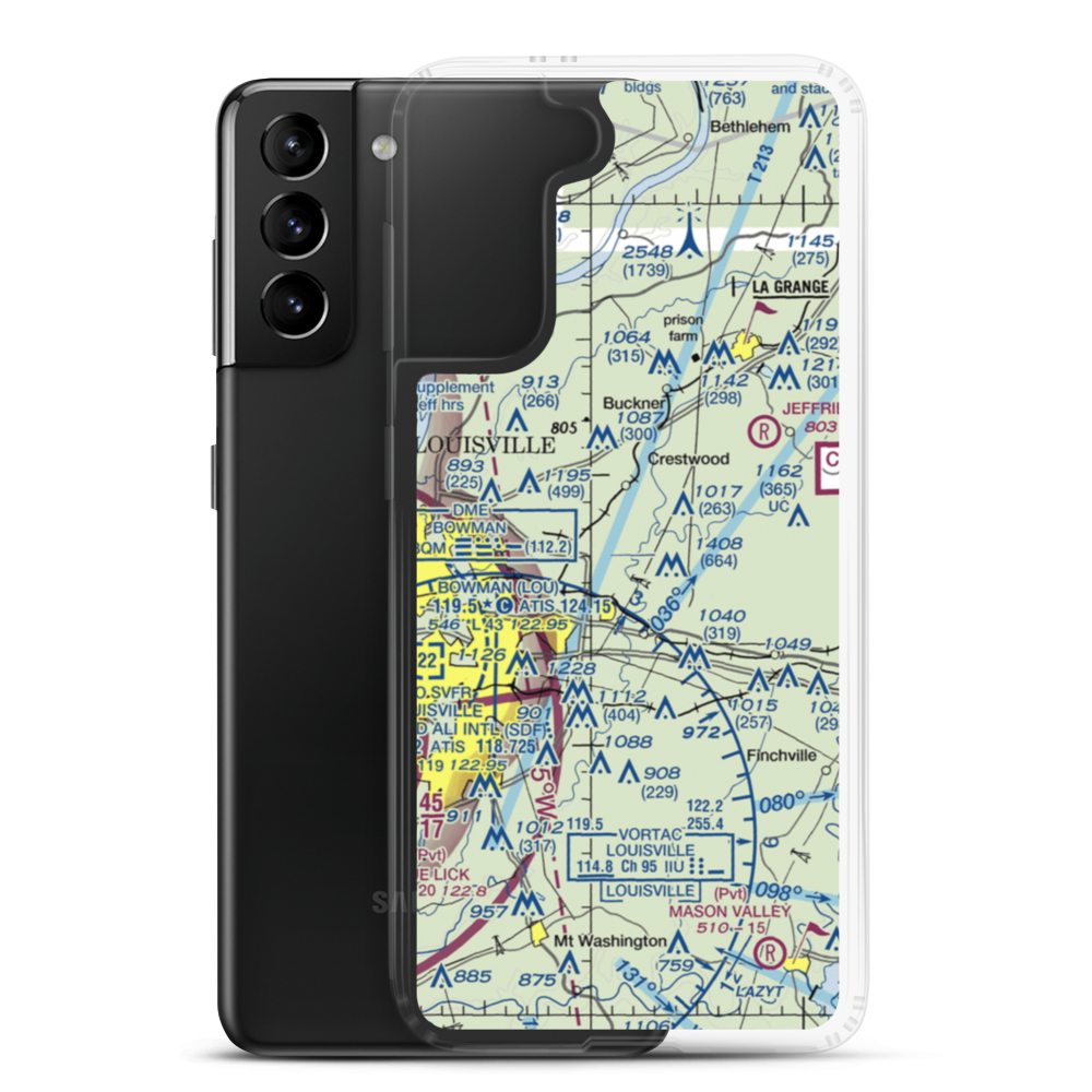 Timmons Field (92KY) VFR Sectional Samsung Case Samsung Galaxy S21 Plus model shown