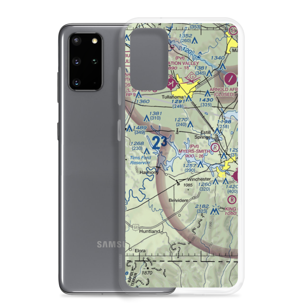 Tims Ford Seaplane Base (0TN1) VFR Sectional Samsung Case Samsung Galaxy S20 Plus model shown