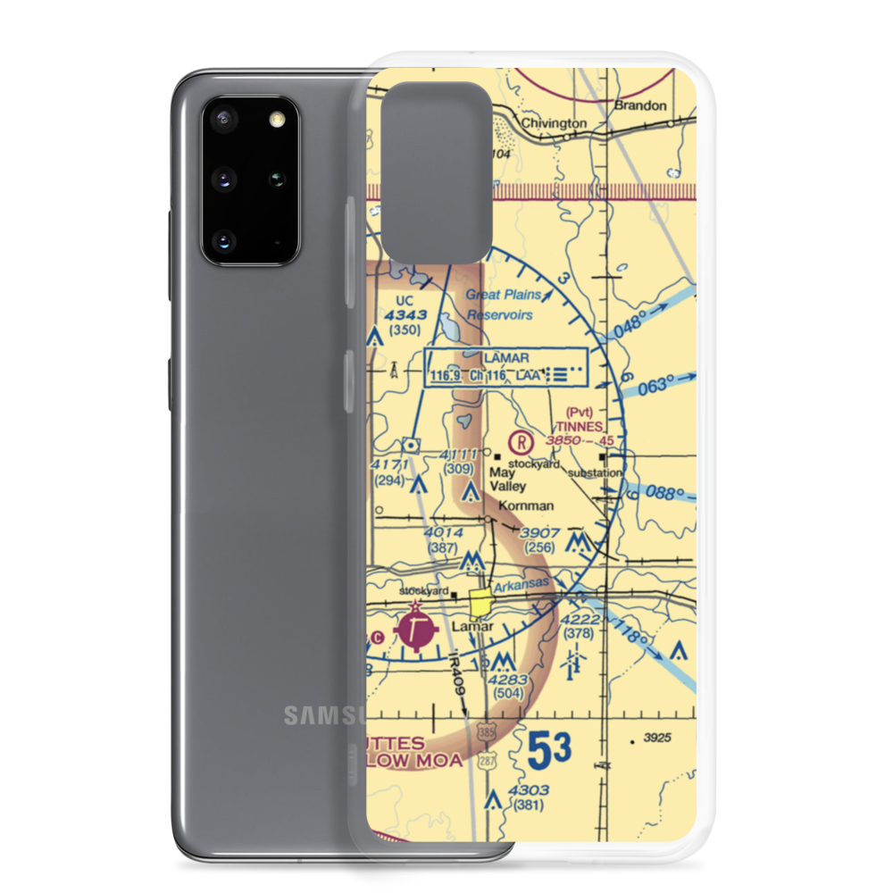 Tinnes Airport (CD03) VFR Sectional Samsung Case Samsung Galaxy S20 Plus model shown