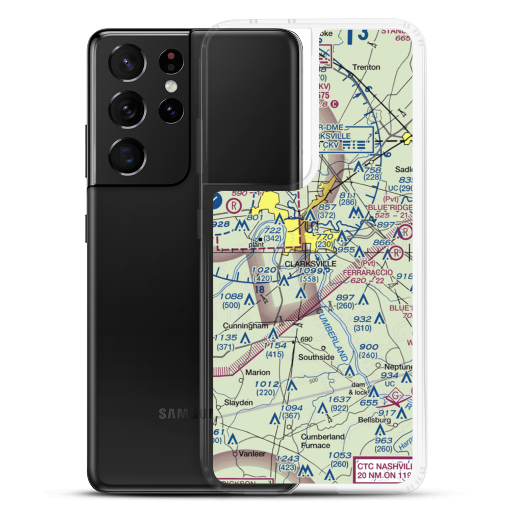 Titan Field (TN23) VFR Sectional Samsung Case Samsung Galaxy S21 Ultra model shown