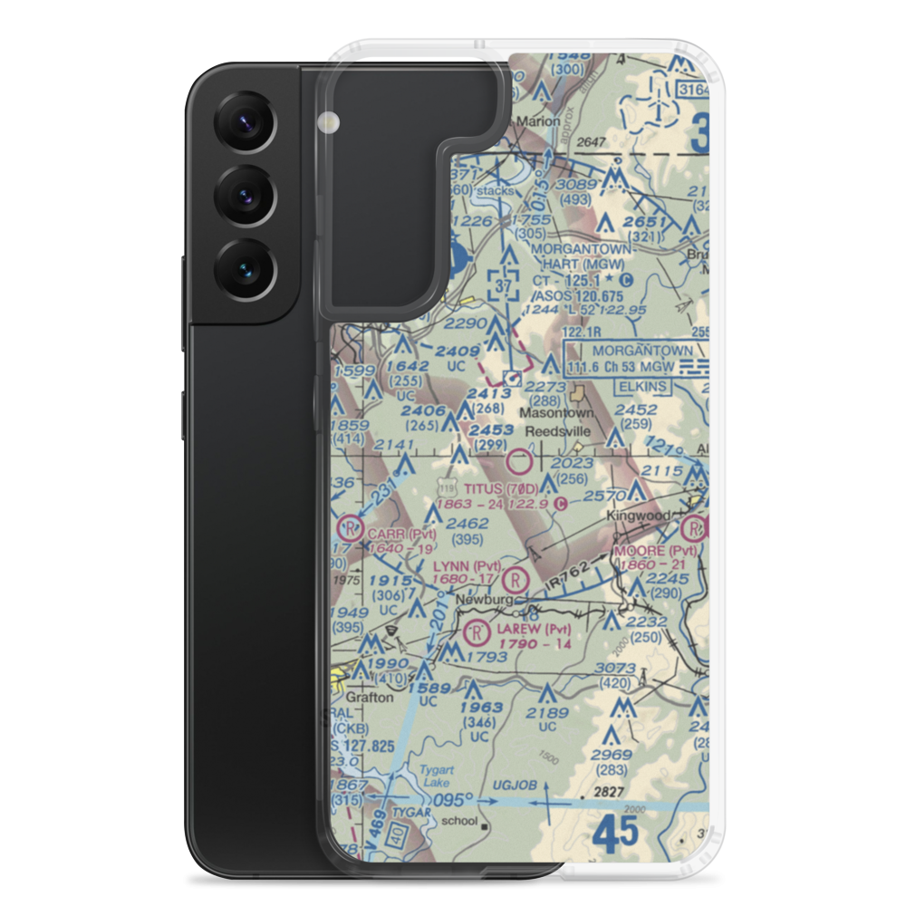 Titus Field (70D) VFR Sectional Samsung Case Samsung Galaxy S22 Plus model shown