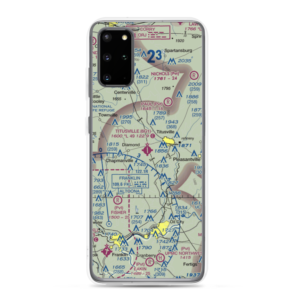 Titusville Airport (6G1) VFR Sectional Samsung Case Samsung Galaxy S20 Plus model shown