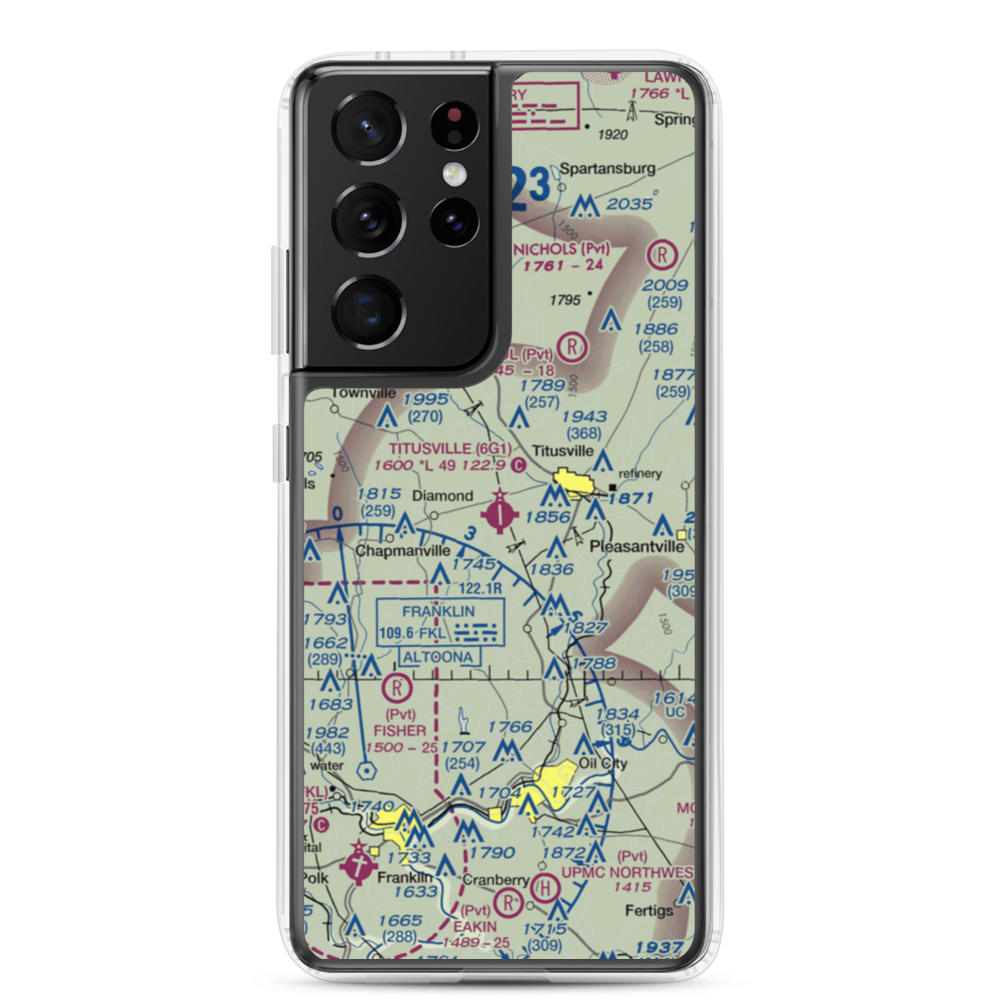 Titusville Airport (6G1) VFR Sectional Samsung Case Samsung Galaxy S21 Ultra model shown