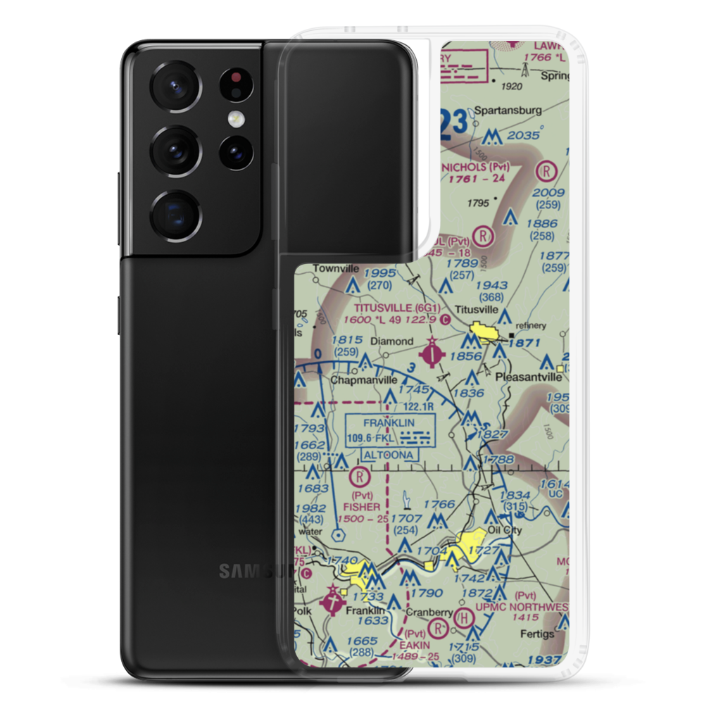 Titusville Airport (6G1) VFR Sectional Samsung Case Samsung Galaxy S21 Ultra model shown
