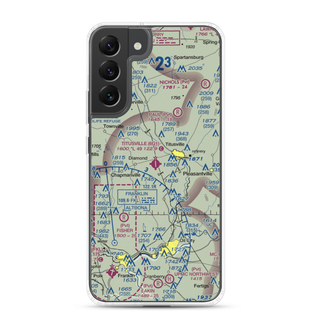 Titusville Airport (6G1) VFR Sectional Samsung Case Samsung Galaxy S22 Plus model shown