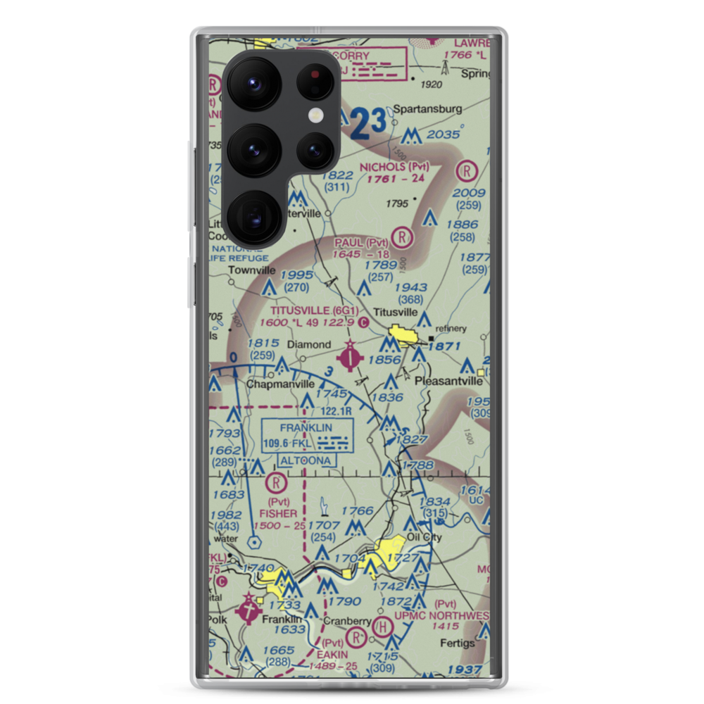 Titusville Airport (6G1) VFR Sectional Samsung Case Samsung Galaxy S22 Ultra model shown