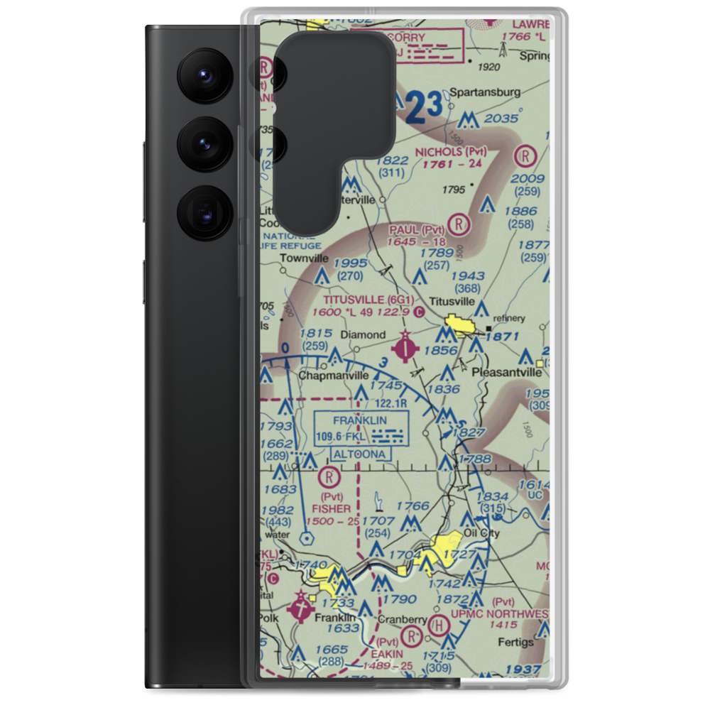 Titusville Airport (6G1) VFR Sectional Samsung Case Samsung Galaxy S22 Ultra model shown