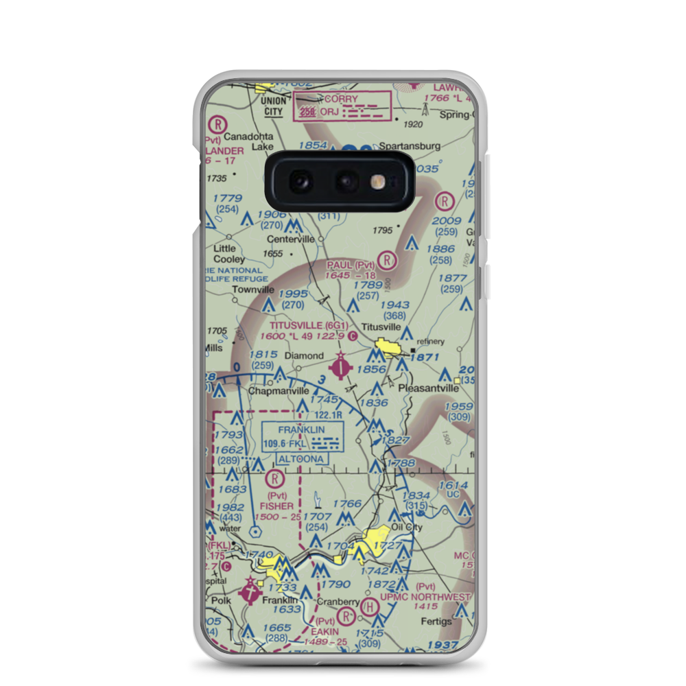 Titusville Airport (6G1) VFR Sectional Samsung Case Samsung Galaxy S10e model shown