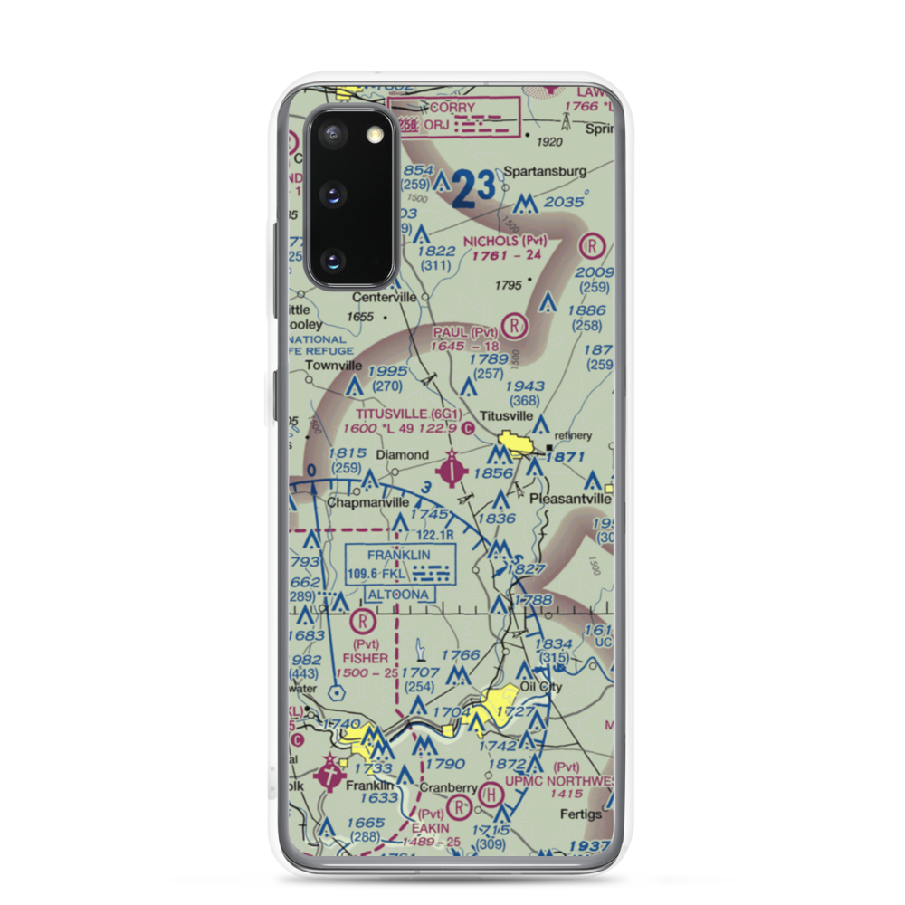 Titusville Airport (6G1) VFR Sectional Samsung Case Samsung Galaxy S20 model shown