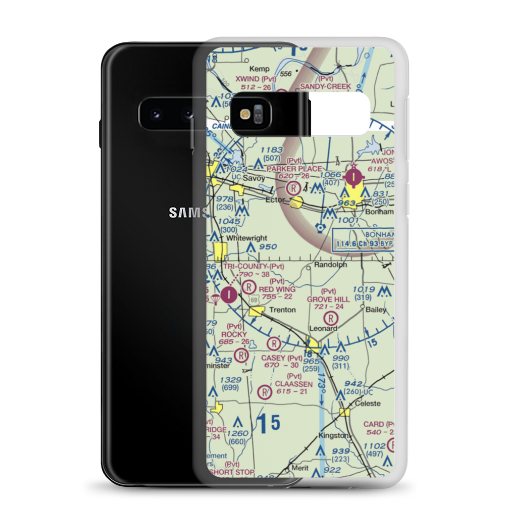 Tnt Ultralightport (5XS0) VFR Sectional Samsung Case Samsung Galaxy S10 model shown