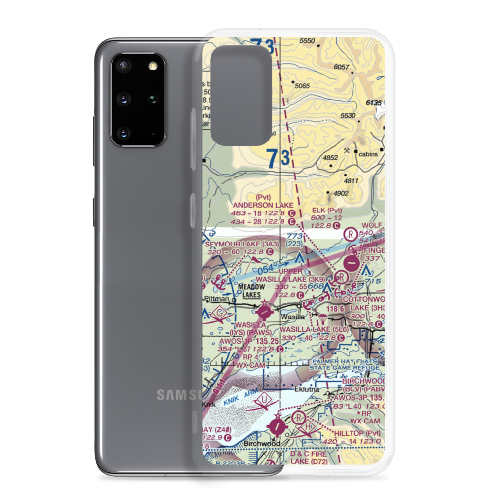 Todds Strip (5AK5) VFR Sectional Samsung Case Samsung Galaxy S20 Plus model shown