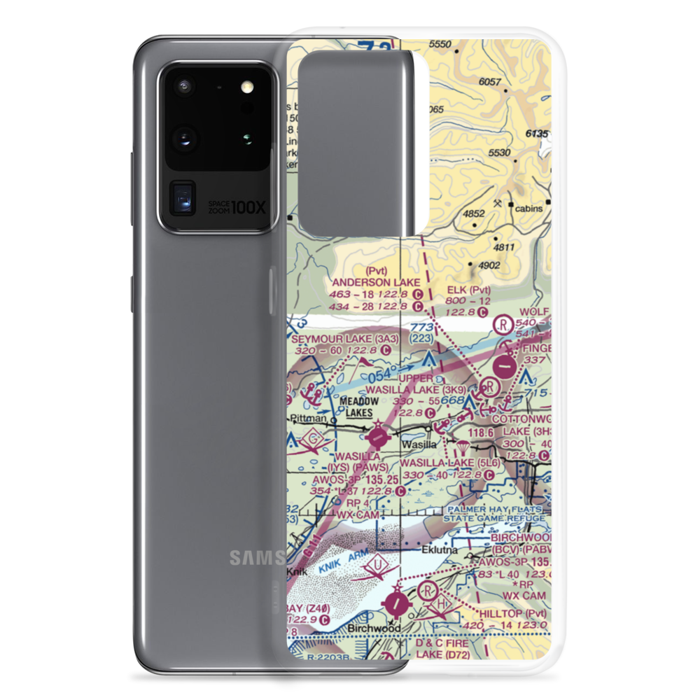 Todds Strip (5AK5) VFR Sectional Samsung Case Samsung Galaxy S20 Ultra model shown