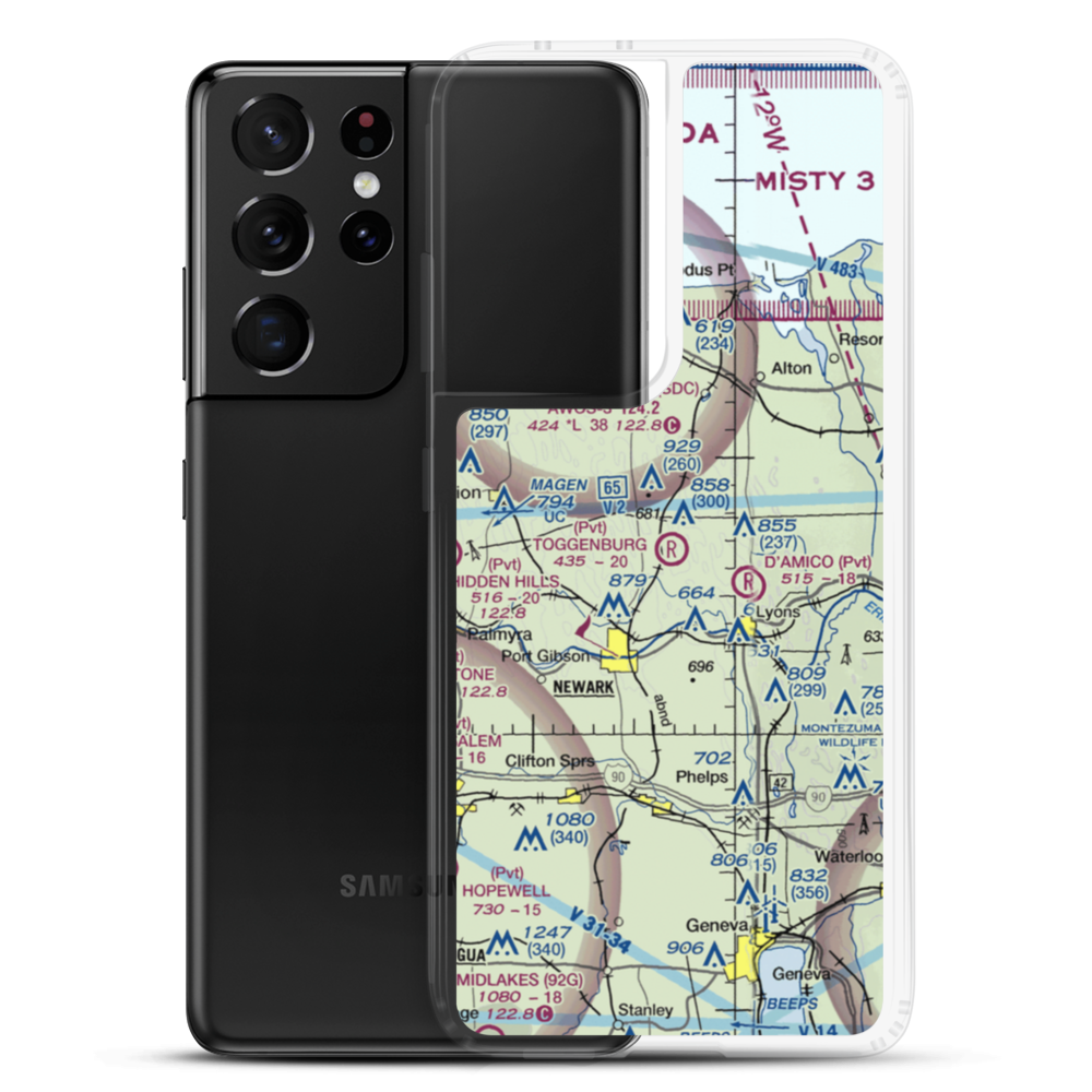 Toggenburg Farms Airport (5NK1) VFR Sectional Samsung Case Samsung Galaxy S21 Ultra model shown