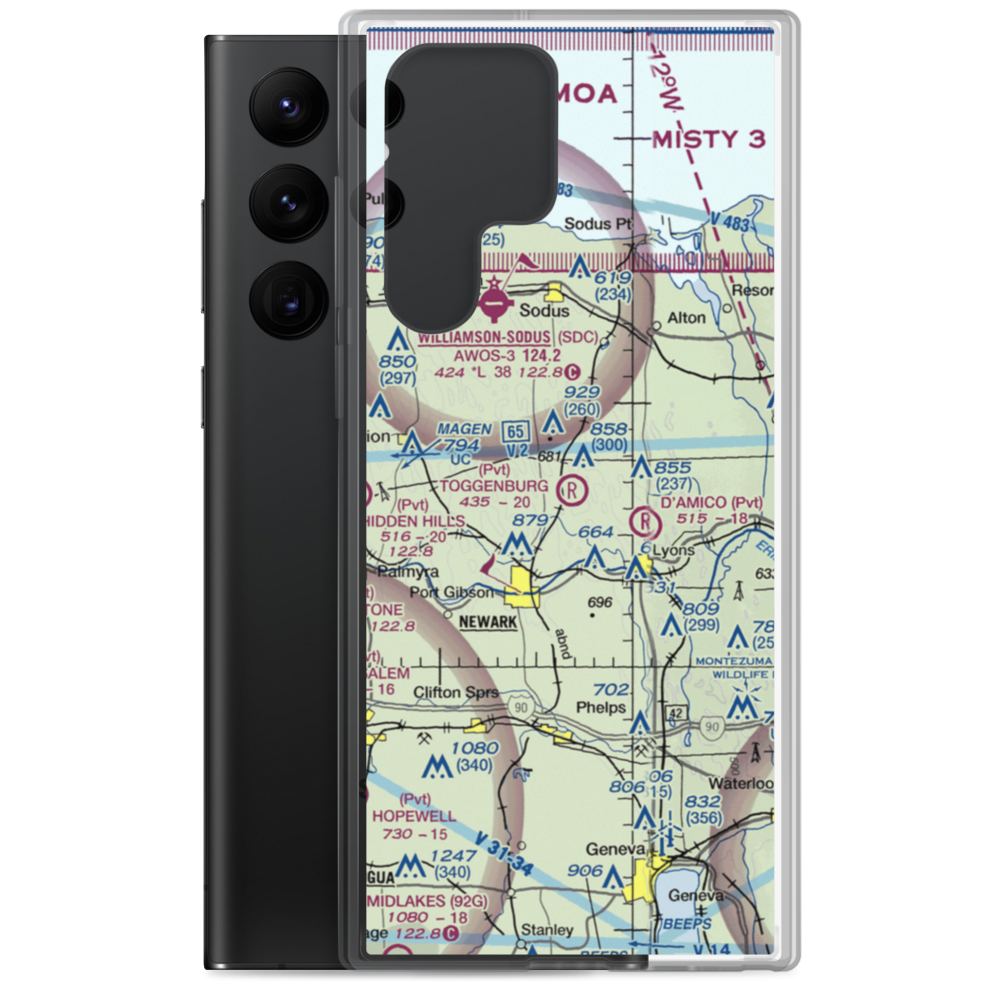 Toggenburg Farms Airport (5NK1) VFR Sectional Samsung Case Samsung Galaxy S22 Ultra model shown