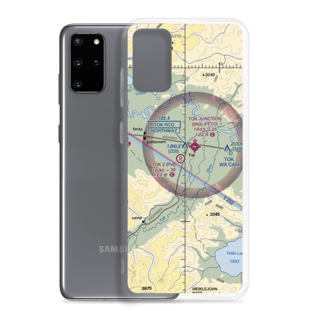 Tok Airport (TKJ) VFR Sectional Samsung Case Samsung Galaxy S20 Plus model shown