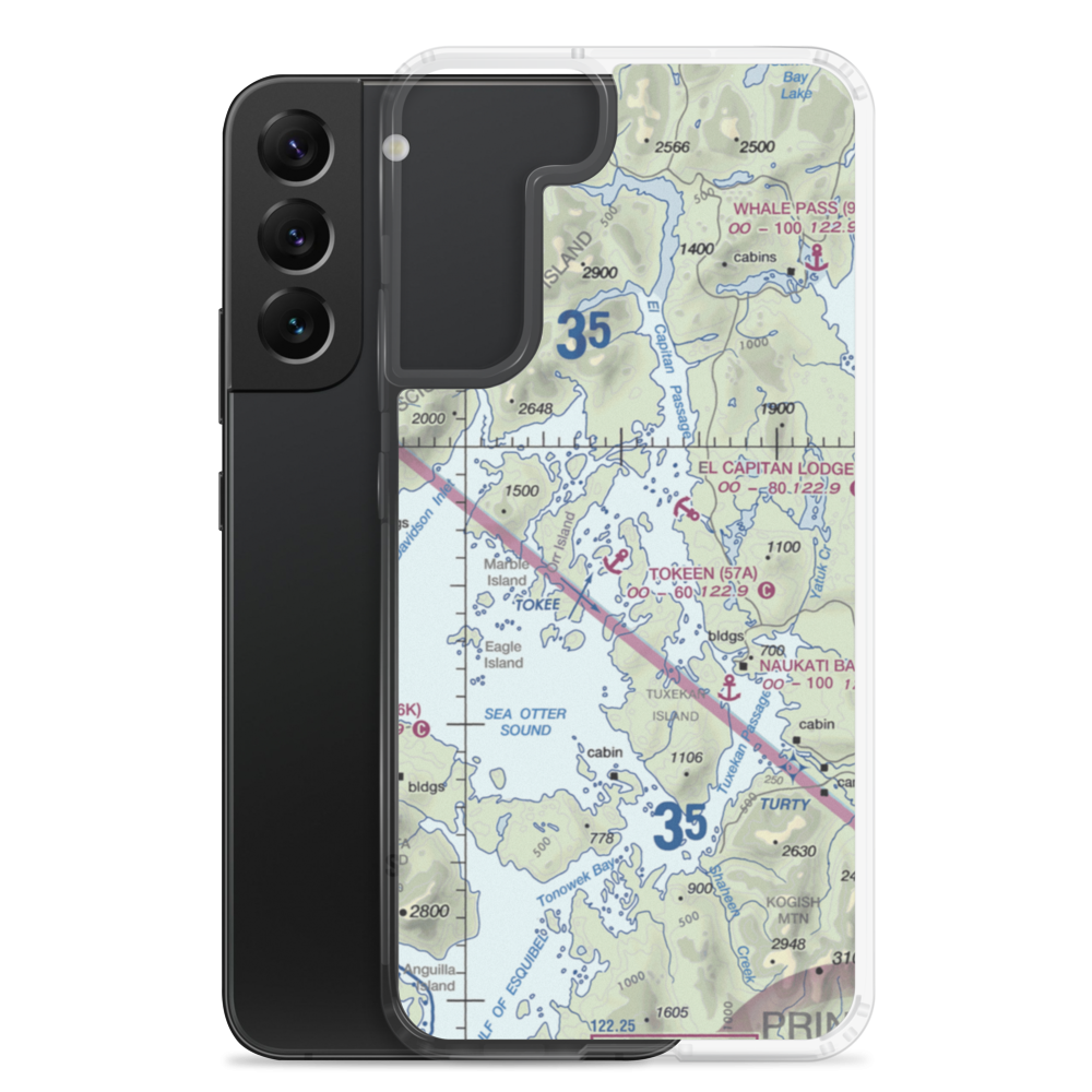 Tokeen Seaplane Base (57A) VFR Sectional Samsung Case Samsung Galaxy S22 Plus model shown