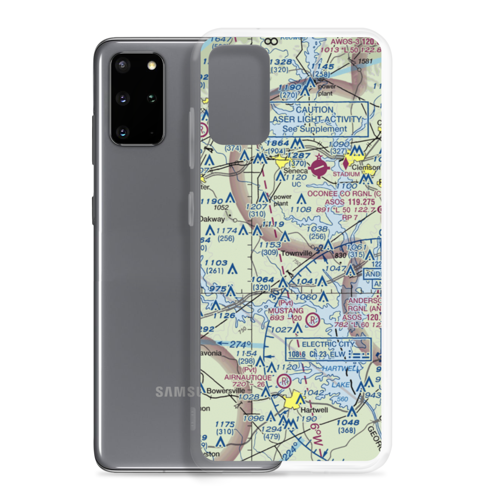 Tokeena Air Park (SC96) VFR Sectional Samsung Case Samsung Galaxy S20 Plus model shown