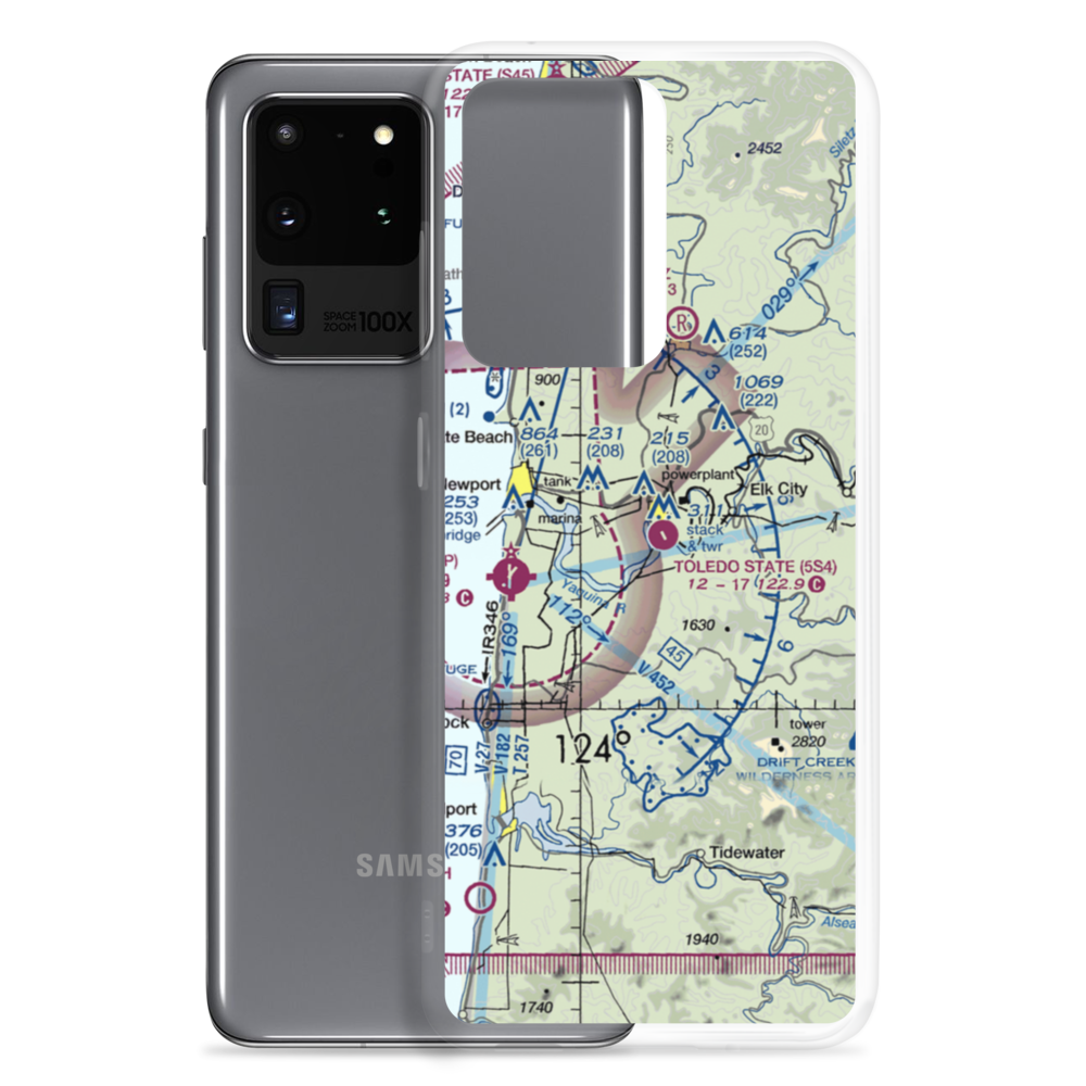 Toledo State Airport (5S4) VFR Sectional Samsung Case Samsung Galaxy S20 Ultra model shown