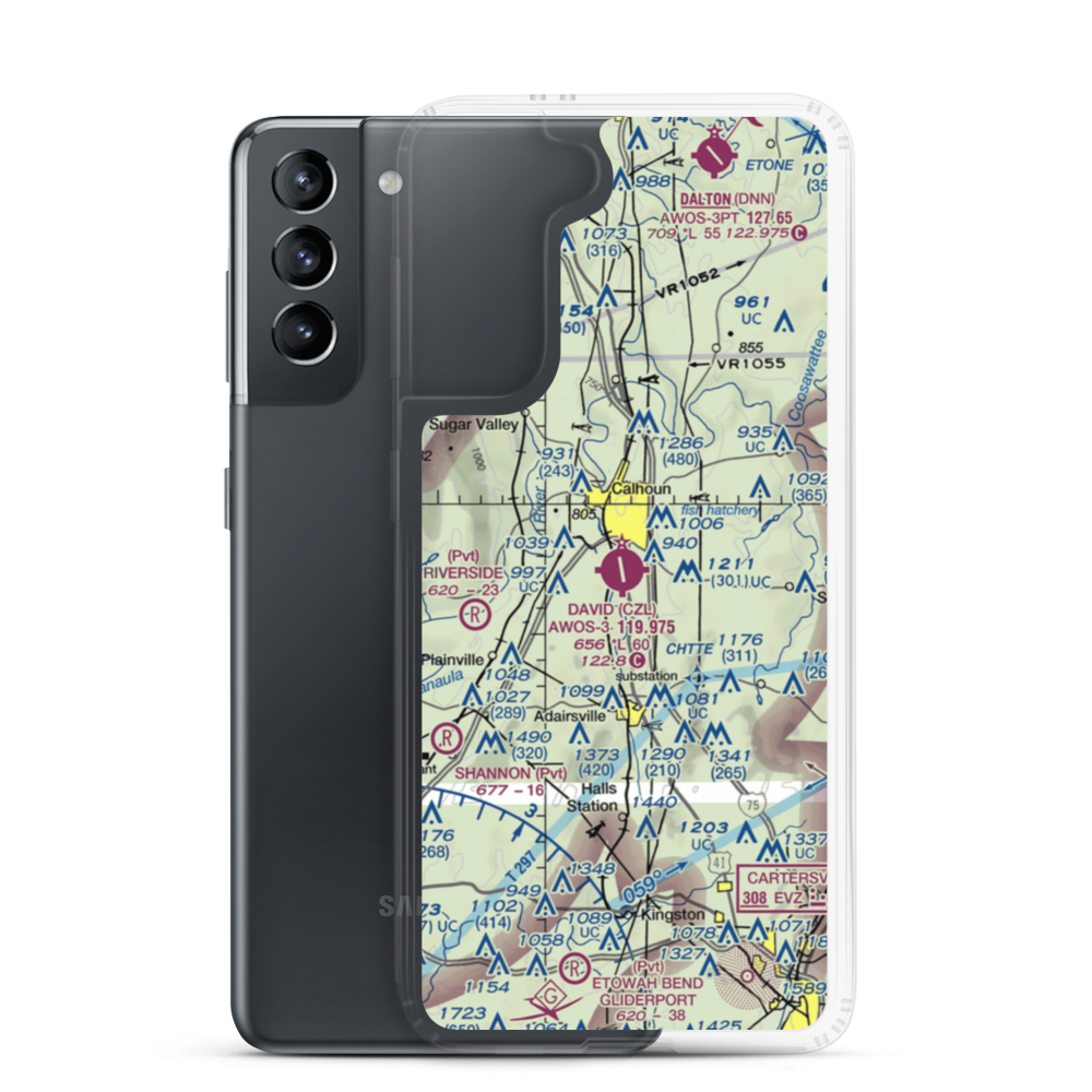 Tom B. David Field (CZL) VFR Sectional Samsung Case Samsung Galaxy S21 model shown
