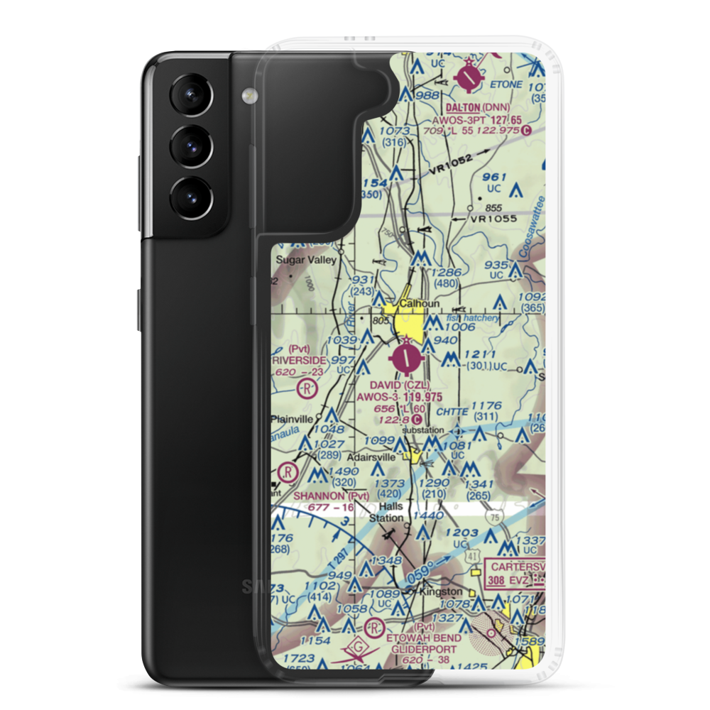 Tom B. David Field (CZL) VFR Sectional Samsung Case Samsung Galaxy S21 Plus model shown