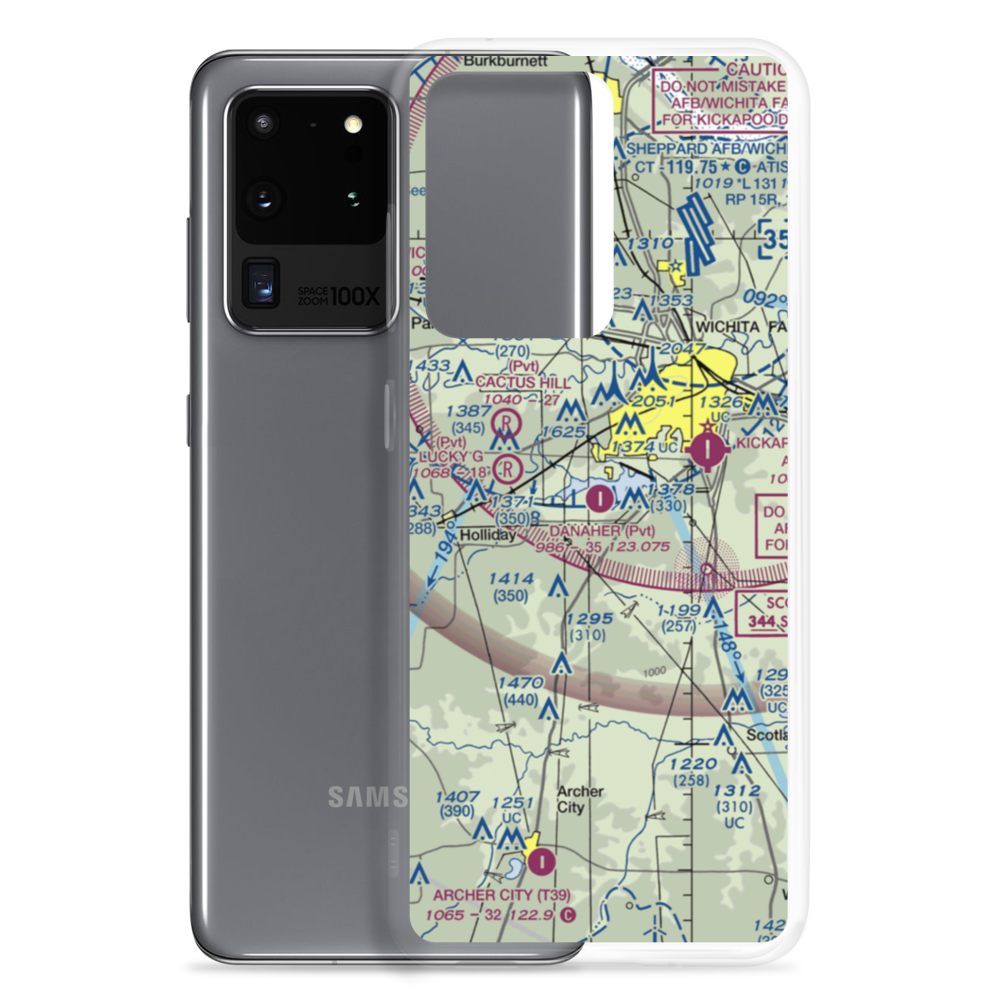 Tom Danaher Airport (7TX0) VFR Sectional Samsung Case Samsung Galaxy S20 Ultra model shown