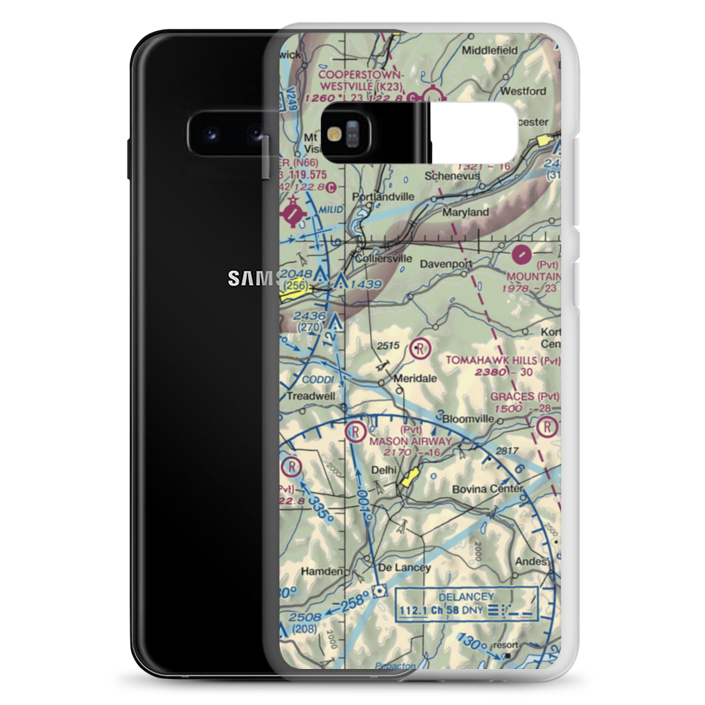Tomahawk Hills Airport (5NY1) VFR Sectional Samsung Case Samsung Galaxy S10+ model shown
