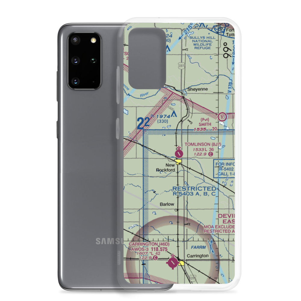 Tomlinson Field (8J7) VFR Sectional Samsung Case Samsung Galaxy S20 Plus model shown